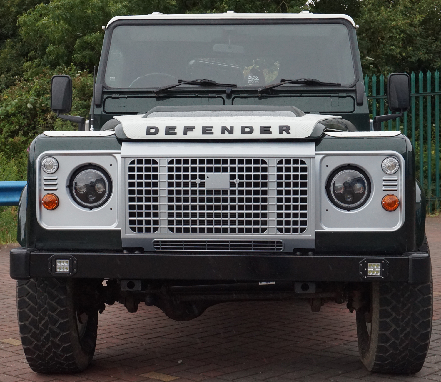 Black Front BUMPER LED DRL Land